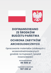 flaga Polski, godło Polski, napis "dofinansowano zw środków budżetu państwa"